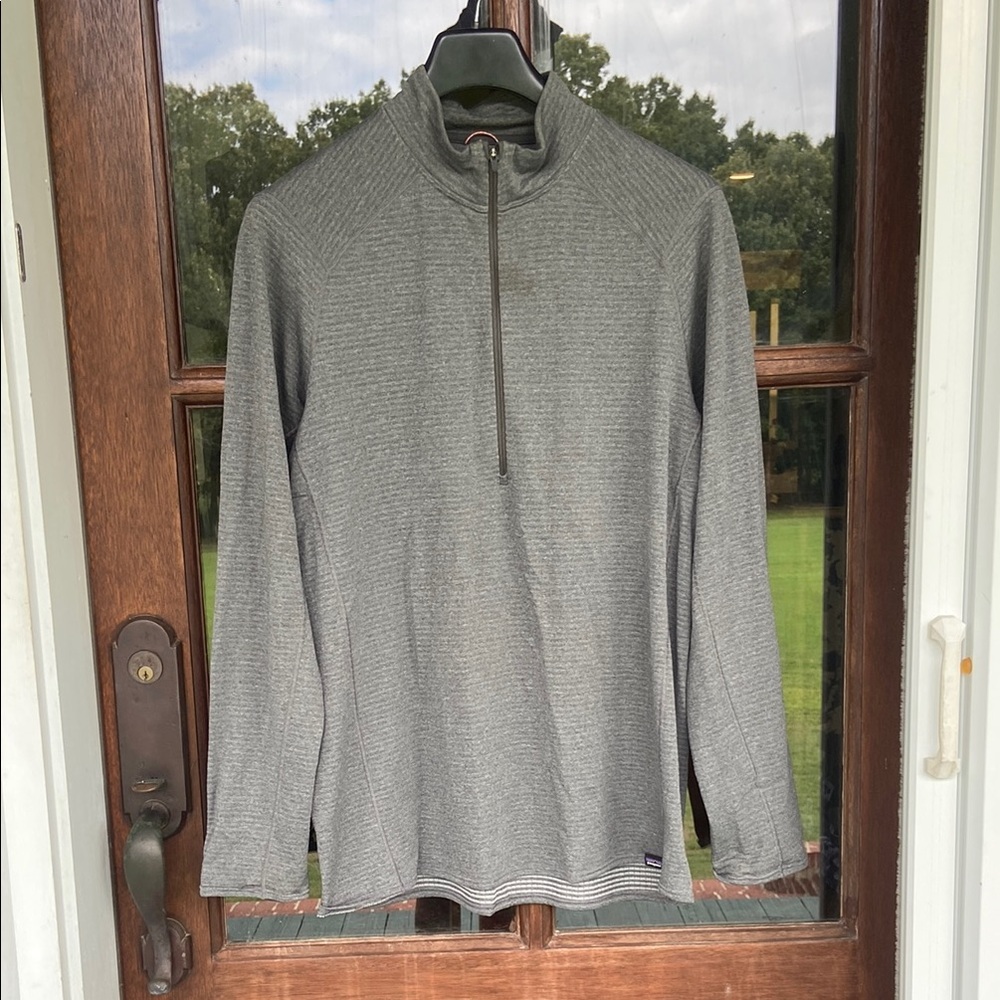 Patagonia Charcoal Zip Up Sweater